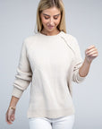 Zenana Raglan Chenille Sweater