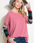 e Luna PLUS Cozy Colorblock Top