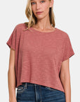 Zenana Round Neck Short Sleeve T-Shirt