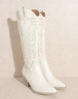 Samara Embroidery Western Knee High Boots
