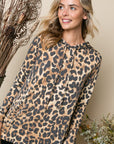 e Luna French Terry Cheetah Print Sweatshirt