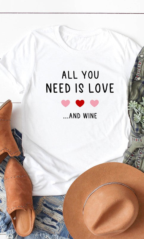 All You Need is Wine Graphic Tee PLUS