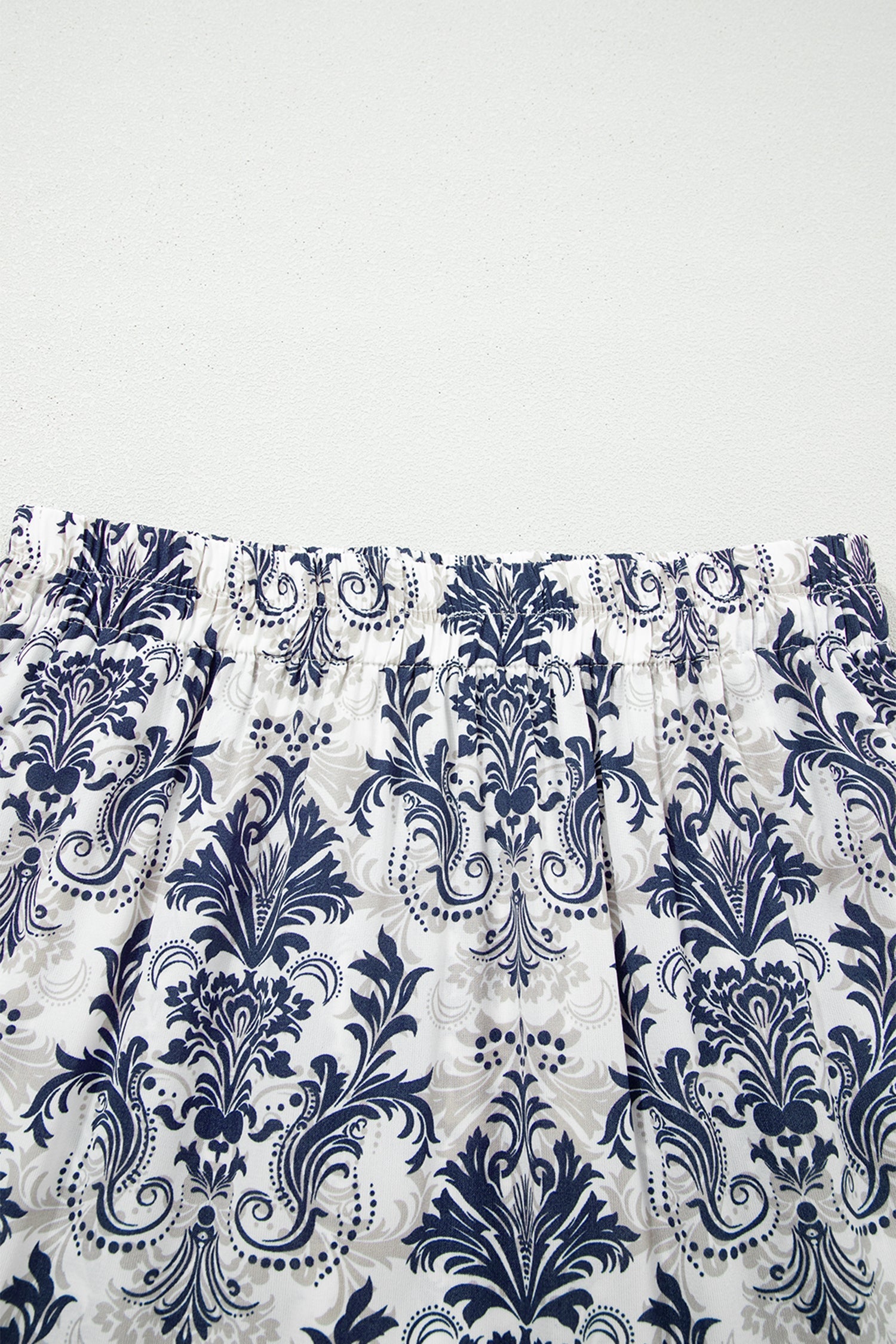 Boho Floral Tiered Maxi Skirt Split