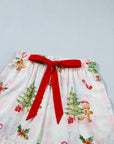 Gingerbread Bow Christmas Pajama Set