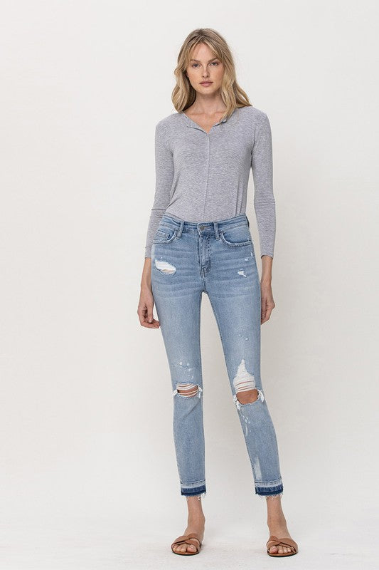 Flying Monkey Mid Rise Crop Skinny Jean  - Online Only