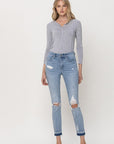 Flying Monkey Mid Rise Crop Skinny Jean  - Online Only