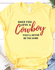 Love A Cowboy Graphic Tee PLUS