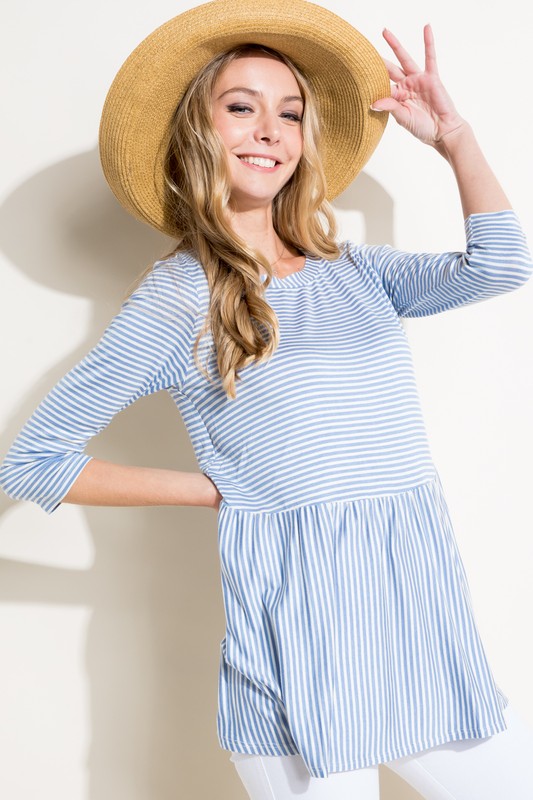 e Luna PLUS Pin Stripe Tunic