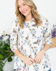 e Luna Allover Floral Sweatshirt