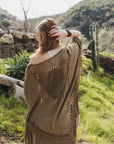 Crochet Medallion Tassel Kimono