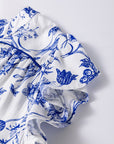 Floral Ruffle Tiered Midi Dress