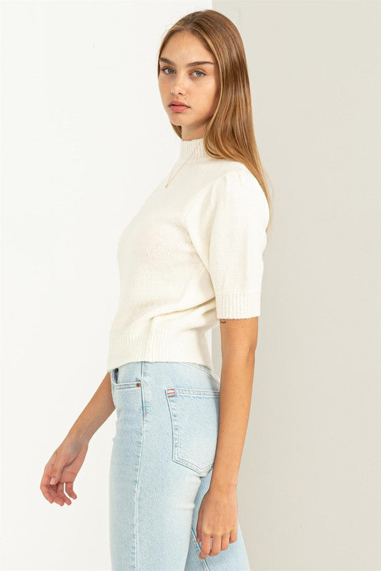 HYFVE Lovely Embrace Puff Sleeve Sweater - Online Only