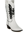 Thistle Winged Patchwork Cowboy Boots