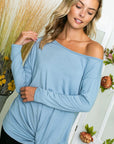 Solid One Shoulder Top - Online Only