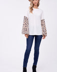 e Luna PLUS Animal Mixed Volume Sleeve Top