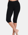 Zenana Full Size High Waist Capris