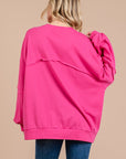 Ces Femme Exposed Seam Long Sleeve Sweatshirt