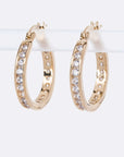 Small CZ Hoop Earrings