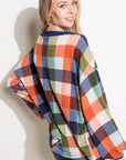 e Luna PLUS Multi Plaid Boxy Top