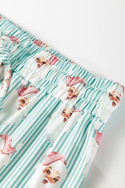 Christmas Santa Claus Stripe Top and Pants Lounge
