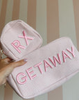 Getaway Large - Pink Stripe - My Pampered Life Seattle