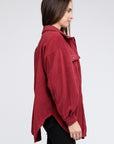 BiBi Fleece Buttoned Down Oversized Jacket