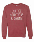 Coffee Mountains & Cabins Crew Neck