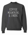 Coffee Mountains & Cabins Crew Neck