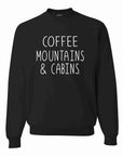 Coffee Mountains & Cabins Crew Neck