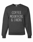 Coffee Mountains & Cabins Crew Neck