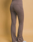 Love Tree High Waist Flare Active Leggings with Side Pockets