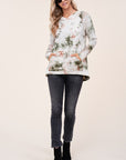 e Luna Tie Dye Hoodie High Low Plus Top