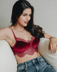 Velvet and Lace Half Cami