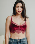 Velvet and Lace Half Cami