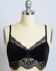 Velvet and Lace Half Cami