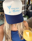 Mom's Drink Martinis - Navy Vintage Trucker Hat - My Pampered Life Seattle