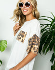 e Luna Terry Solid Animal Boxy Top