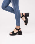 BOOMER-S Platform Heel Sandals