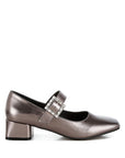 Abeba Diamante Brooch Metallic Mary Jane Pumps