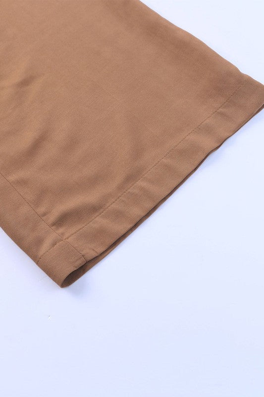 Kenzie Drawstring Elastic Waist Casual Wide Leg Pa