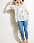 e Luna Polka Dot Tunic Top