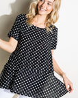 e Luna Polka Dot Tunic Top