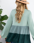 e Luna PLUS Color Block Tiered Swing Top