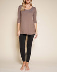 Fabina Bamboo Elbow Tunic Tee