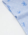 Polka Dot Bow Corded Knit Top and Shorts Set