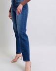 Judy Blue Full Size Side Seam Detail Straight Jeans with Pockets