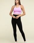 Zenana Washed Ribbed Seamless Cropped Cami Top