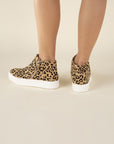 Route-S High Top Leopard Sneakers