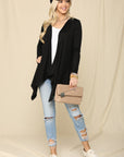 Celeste Full Size Open Front Knit Cardigan