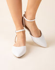 LINDEN-S Ankle Strap Flats